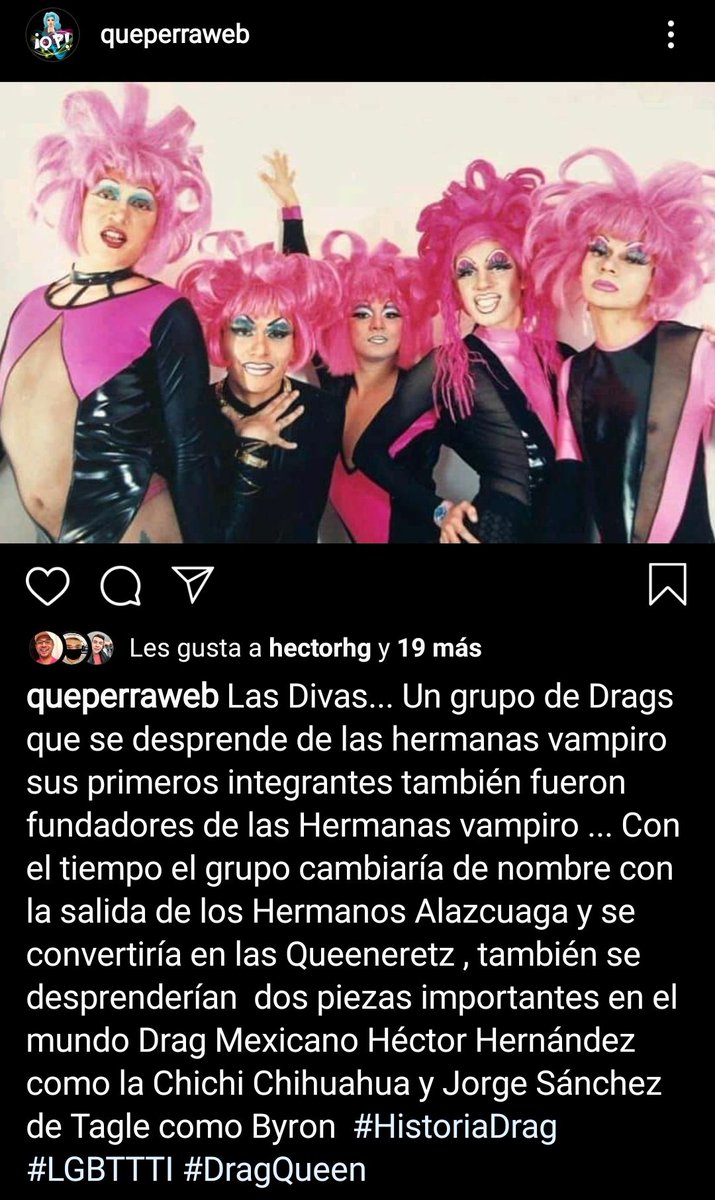 queperraweb's tweet photo. Un poco de Historia del mundo Drag Queen en la CDMX ... #LasDivas #HectorHernandez #JorgeSanchez #ChechoAlazcuaga #TataAlazcuaga #Carlitos https://t.co/6xNVHtfPEG