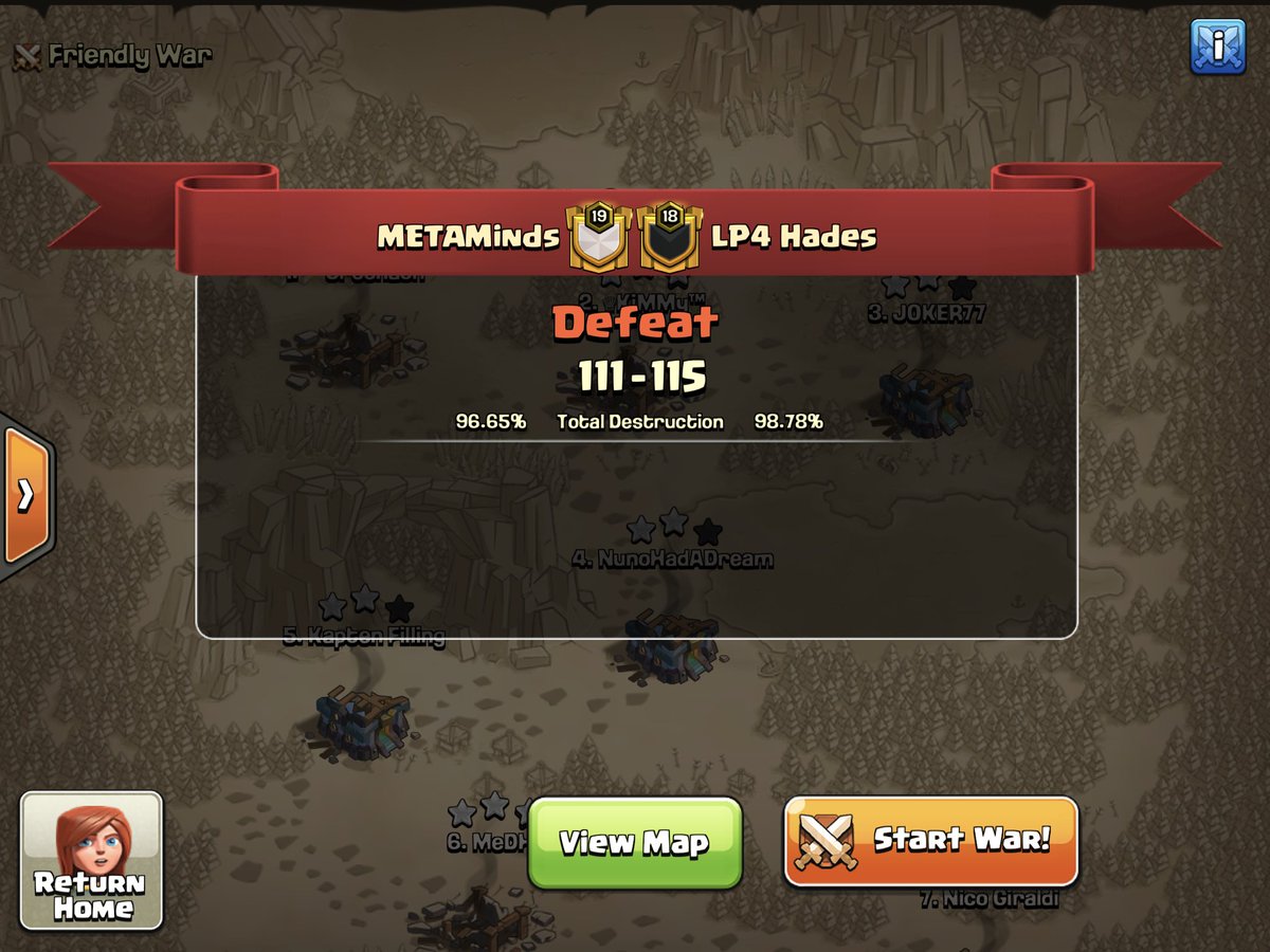 Tough ending in our CWLG matchup,  leaving an 11 and 2 12s standing 😩 GG <a href="/LP4_Hades/">LP4 Hades 🔥</a>