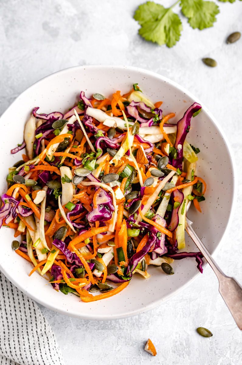 WellnessMama's tweet photo. Mayo Free Slaw Recipe via @AmbitiousKitch
purple cabbage
green cabbage
shredded carrots
cilantro
jalapeño
green onion
https://t.co/dH4yJEd4av
#slawrecipe #healthyrecipes #mayofree https://t.co/NL1sXvhU2H