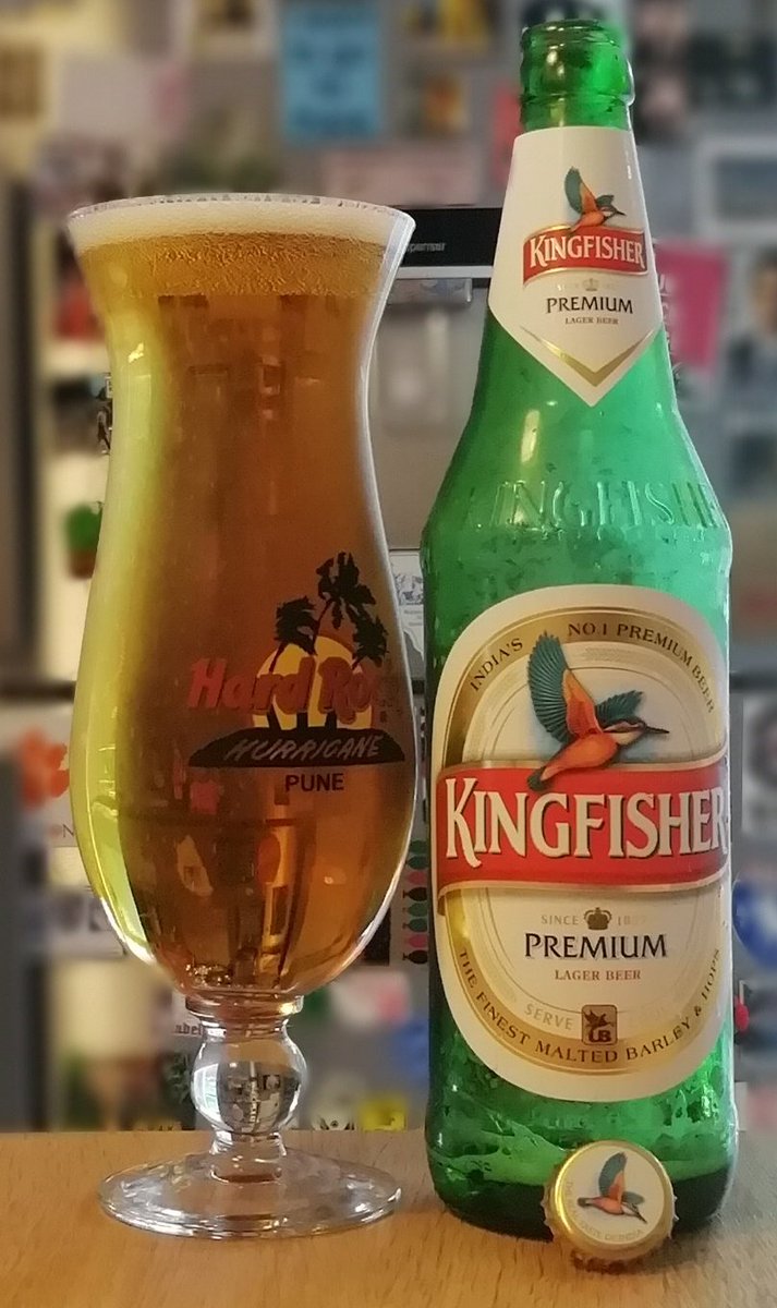 Only thing I remember about beer in India is that they'd never sell me as much as I wanted - it was easier to drink daiquiris in the Pune Hard Rock.Kingfisher claims to be the country's No. 1. Don't let ingredients like glucose syrup & caramel colouring put you off - it's OK.