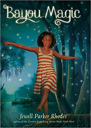 BAYOU MAGIC by Jewell Parker Rhodes: It’s Maddy’s turn to spend the summer with her grandmother in the bayou—but that bayou holds more magic than Maddy could ever have dreamed. A transcendent novel with compelling themes of Blackness, wonder and conservation.