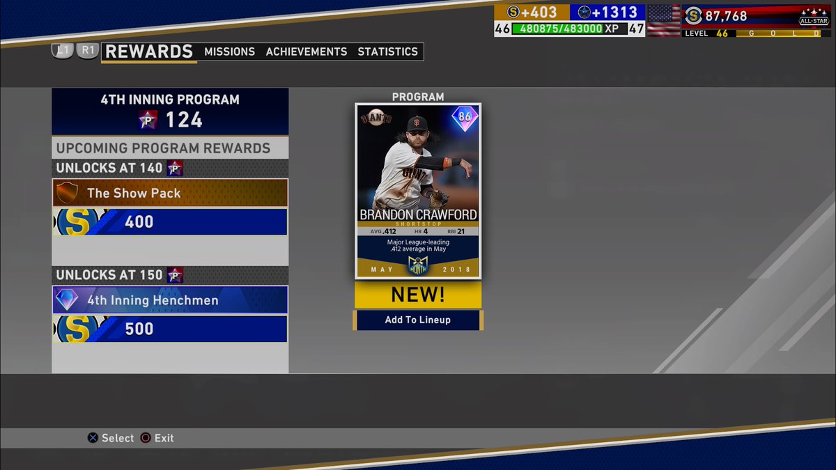 It took longer than expected.  The @DustEatersDD welcome @Therealbcraw35 to the team. #Mlbtheshow20 #DDRookie