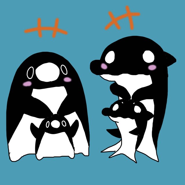 シャチのtwitterイラスト検索結果 古い順