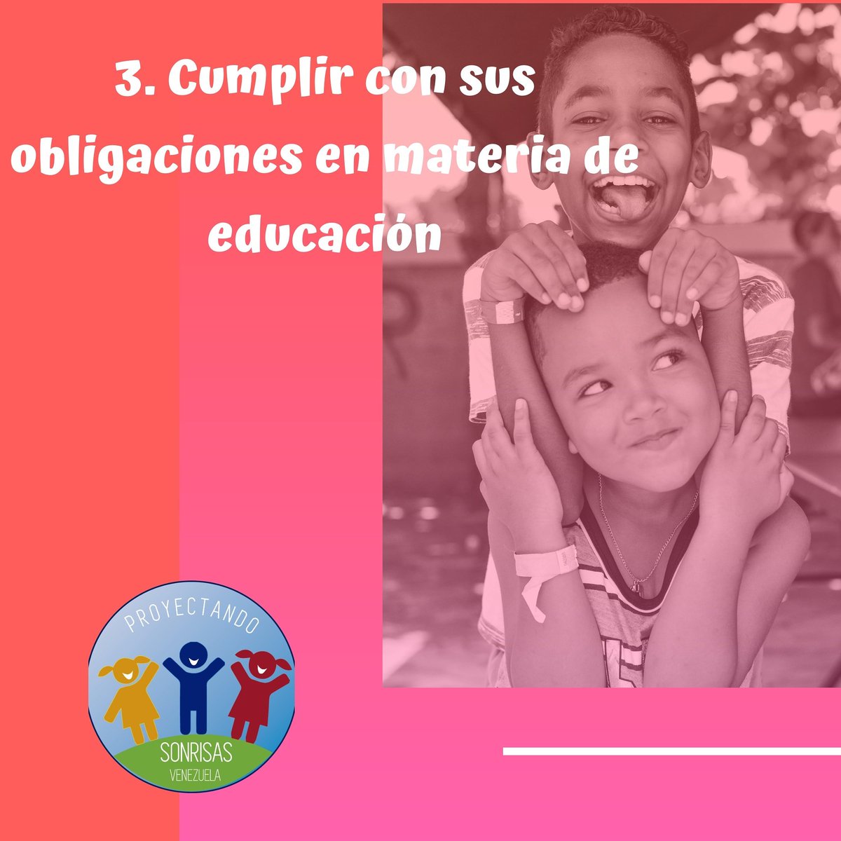 PSonrisasVe's tweet photo. El niño y adolescente debe cumplir con sus obligacionesben materia de educación. ⬇️👫
https://t.co/R24bGepxD3 https://t.co/7fYwHe5cxZ