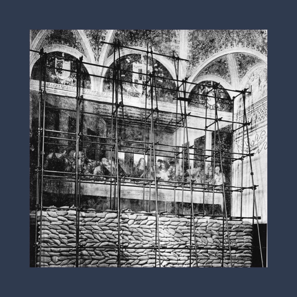 MonumentsMWfnd's tweet photo. #MonumentsMenAlphabet
◄ “U” for “Ultima Cena (Last Supper)” ►
Could you imagine a world without Leonardo da Vinci’s #LastSupper? Check our Instagram to learn about the Dominican brothers who saved this masterpiece and the work of Dr. Pinin Brambilla Barcilon, who restored it. https://t.co/b3fIUJuFSx