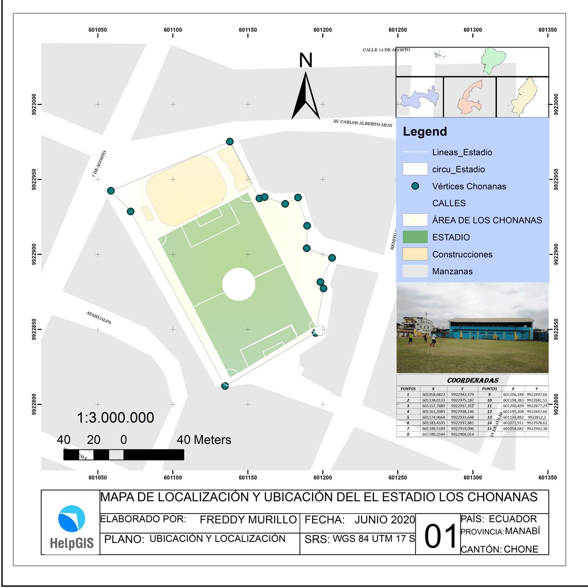 zootecmurillo2's tweet photo. Mapa de Localización y Ubicación del Estadio los Chonanas realizado en el Reto #MiPrimerMapa con ArcGIS, desarrollado por @HelpGIS... ¡¡Reto Cumplido!! ... #ArcGIS #MapaGIS #GIS #Maps #Mapa #HelpGIS #esri https://t.co/jbeDh3BAK2