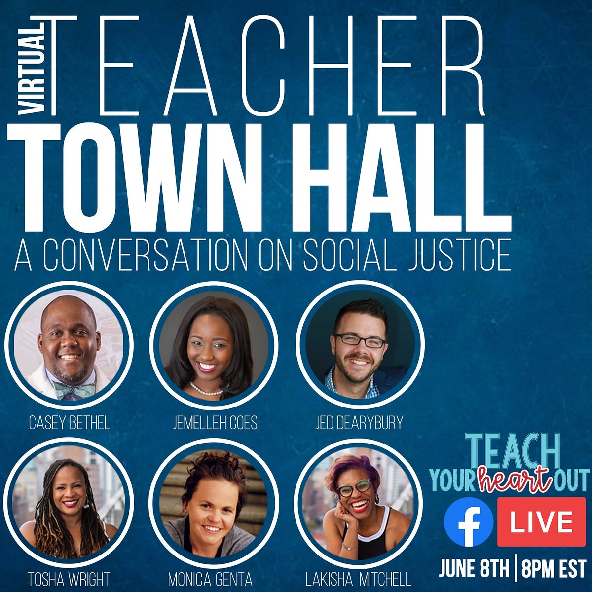 JemellehCoes's tweet image. Join us tomorrow, Monday, June 8th @ 8 PM EST on Facebook for this conversation about educators and social justice! #EducatorsforJustice #edutwitter #EduColor #edequity