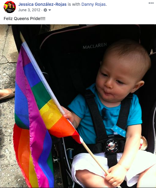 votejgr's tweet photo. Facebook reminded me that #QueensPride was always a family affair! Queens Pride 2012 with my munchkin...8 years ago.🏳️‍🌈🏳️‍⚧️💜 #TeachThemYoung #LGBTQIALiberation  
#JacksonHeights #EastElmhurst #Corona #Woodside #AssemblyDistrict34 #VoteJGR https://t.co/Fkpf01oeRO