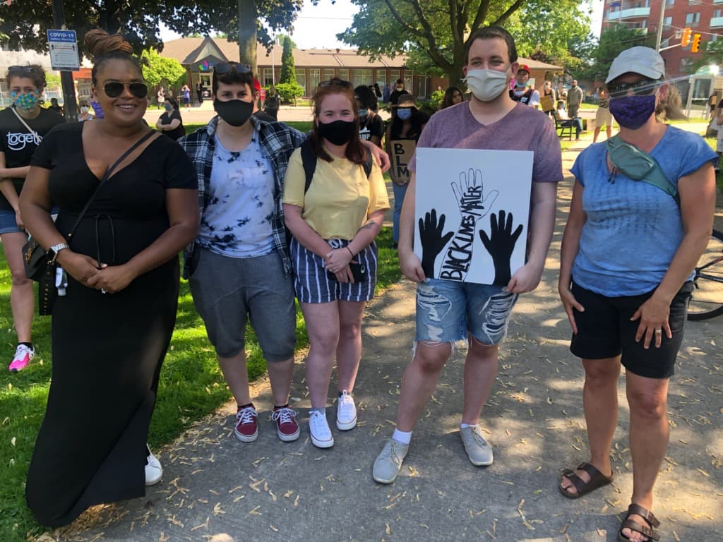 𝟏𝟐. 𝐏𝐫𝐨𝐭𝐞𝐬𝐭.Go out into your communities and advocate for real change.Members of our team attended the Oshawa, Ont., protest this afternoon – here are some photos. #BlackLivesMatter  