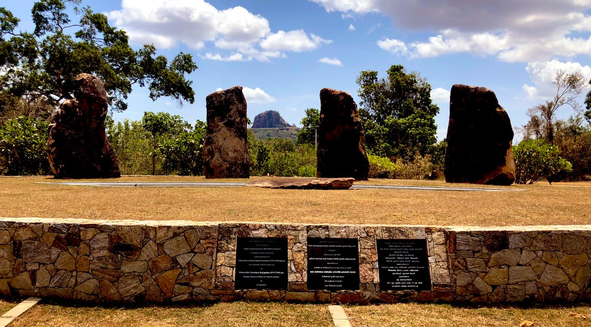 In Kudumbimalai, Batticaloa, a victory monument, opened by war criminals Gotabaya Rajapaksa and Jagath Jayasuriya
