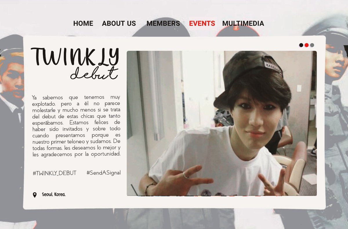 STAR5TWT's tweet image. ㅤㅤ  🔭 • ᥕᥱ ᥲrᥱ @ 𝐬𝐭𝐚𝐫𝟓 ✮ 
‹ #TWINKLY_DEBUT + #SendASignal   › 

Chris ya se encuentra tomándose fotos y dejándole saber a todos lo feliz que se siente por estar en este increíble evento. Muchas felicidades, guapas. Fighting!🕺🏻