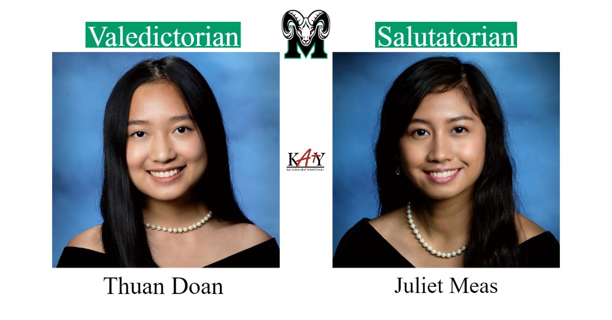 Graduation is just around the corner! To get the celebration's started, each day this week we are going to feature the Valedictorians and Salutatorians from each campus. First up, <a href="/MCHS_Rams/">RamNation</a>! Watch the video on our Facebook page: ow.ly/C78i50zZml7