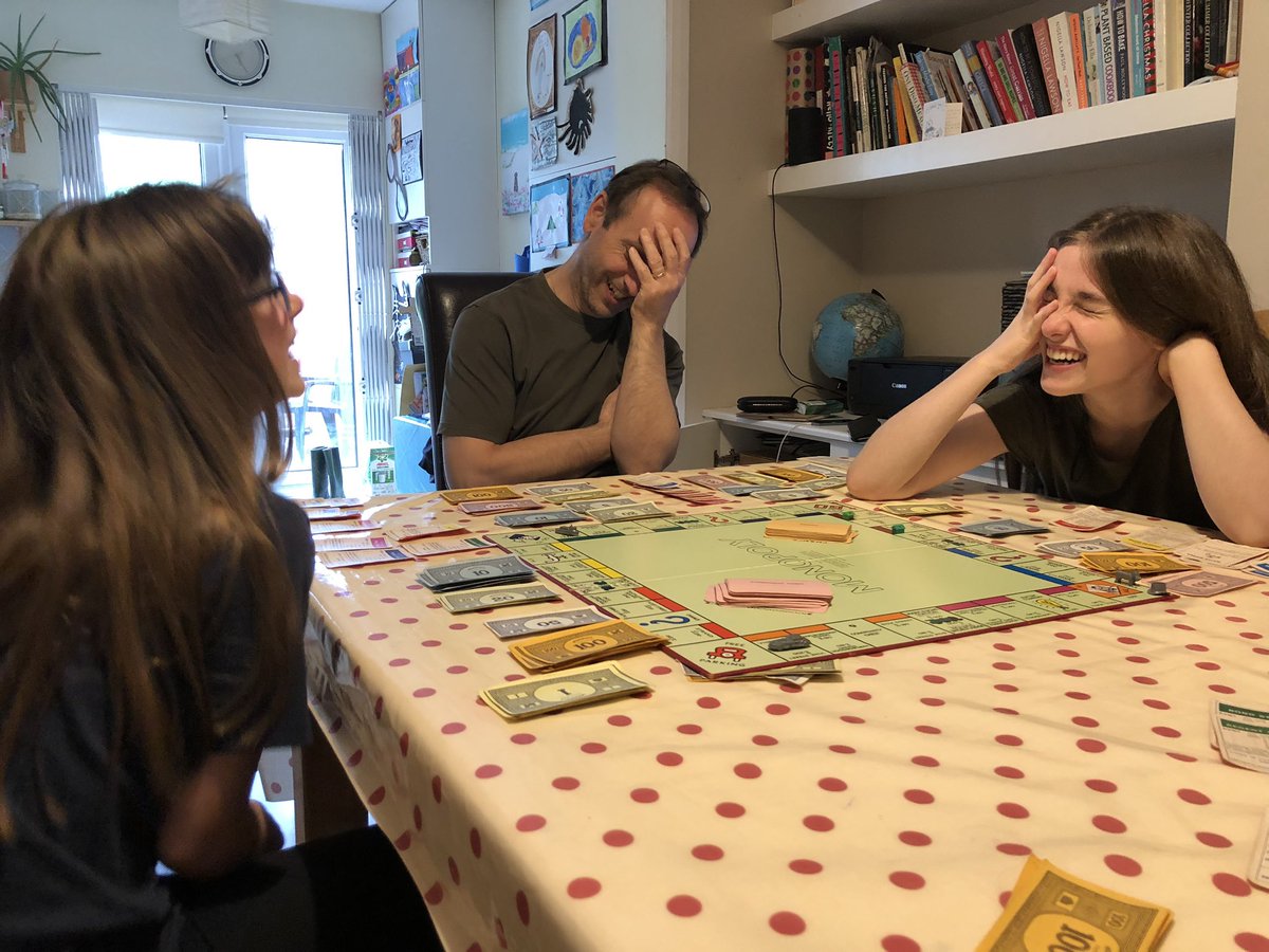 Sunday afternoon Monopoly marathon