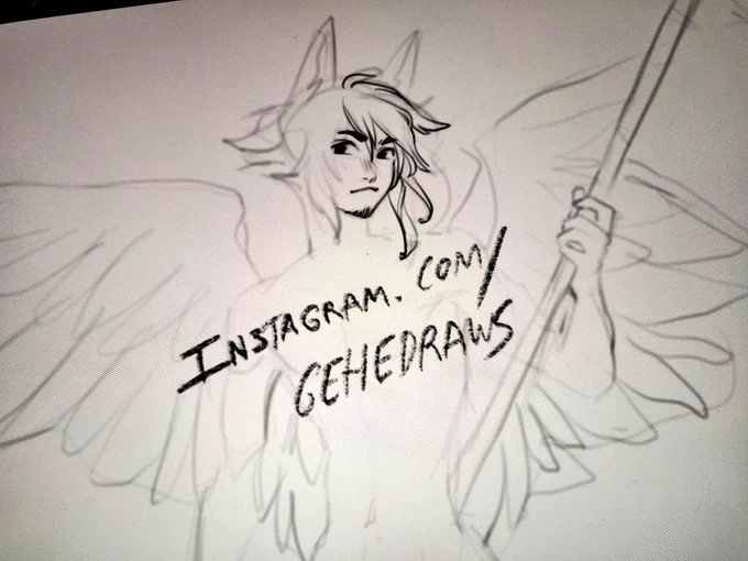 Taking a rest from drawing commissions to...draw self indulgent stuff ...at 1am...🤪
I'm streaming on instagram while I clean up this sketch
https://t.co/gs3V2n5SBR 