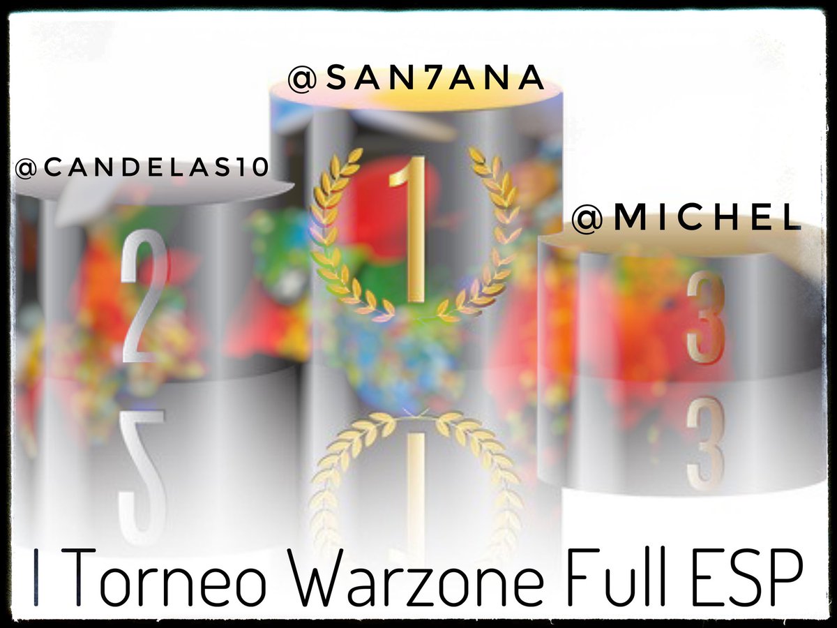 warzonefullesp's tweet photo. Ya tenemos los resultados del I Torneo Warzone Full ESP!! Enhorabuena a los ganadores!! https://t.co/91syxSWm8o