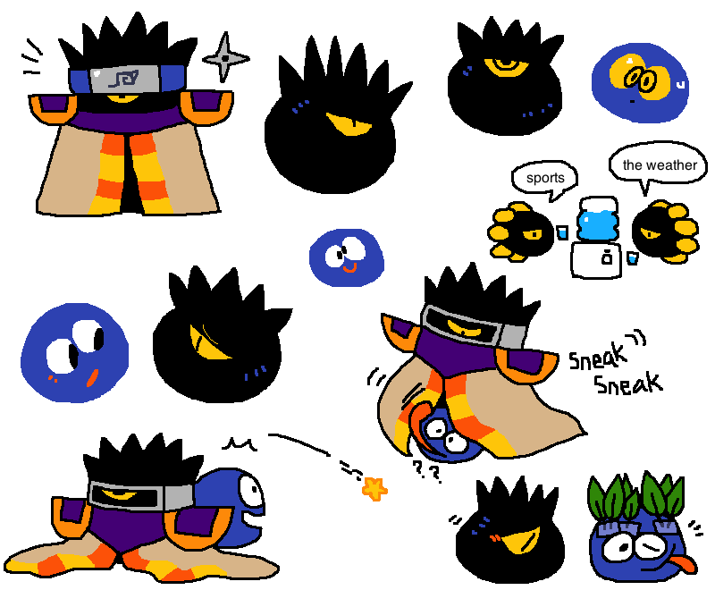 Kirby and pals, mostly Gooey
#kirby
#mossworm 