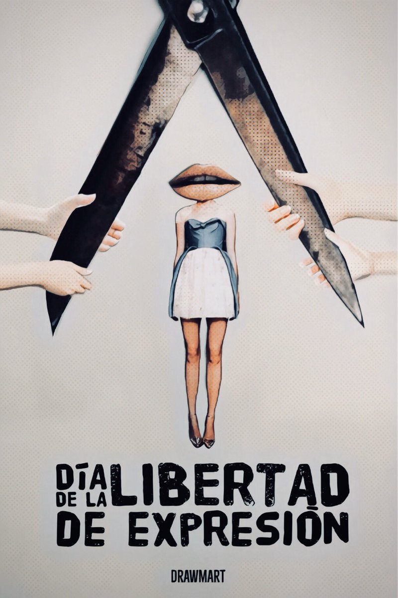 drawmart's tweet photo. Necesitamos una sociedad libre,que escuche, se informe y hable.
#cartel #libertad #expresión #drawmart https://t.co/hSuSVRXWfX