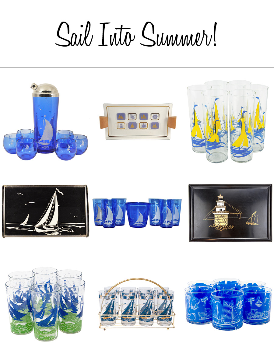 TheHourShop's tweet photo. Sail Into Summer With Fabulous Nautical Barware! Check out our collection of sailing themed vintage barware now available online! And don't forget, contactless curbside pickup for orders is available for local customers. https://t.co/ogiUiyEFLh https://t.co/K3EAN175Ge