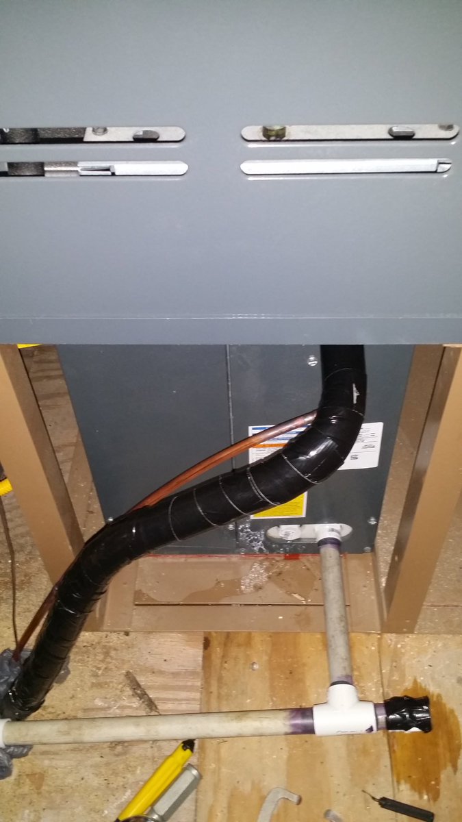 Evaporator connected and the switch has been thrown!I have central air! 5°F drop in half an hour  Now to just get the humidity under control 