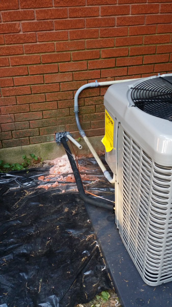 Outside all tied up!