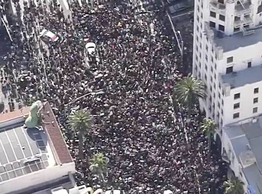 #hollywoodprotest  is massive!