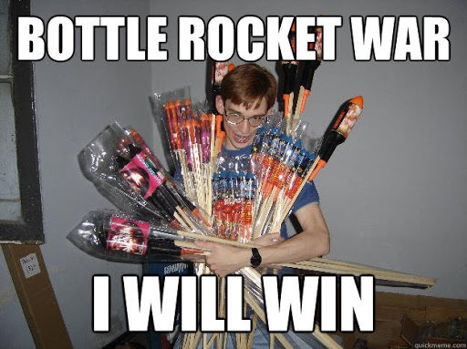 BelieverBully's tweet photo. If you’ve ever thrown a bottle rocket at a friend or family member on the 4th of July, there is a 72% chance that we can get along. https://t.co/DJWIaYUx0J