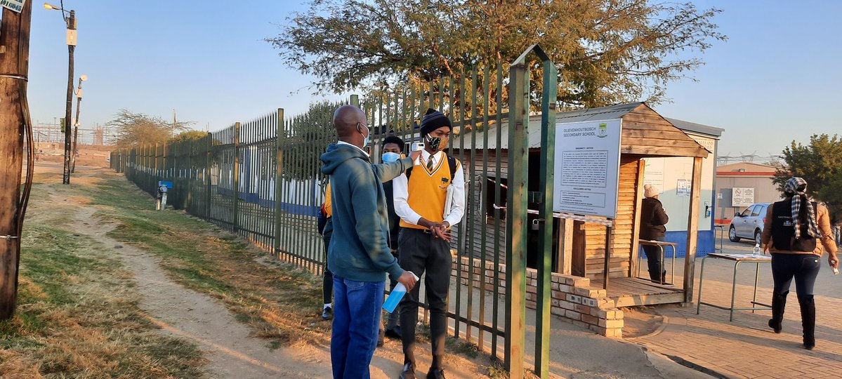 At Olievenhoutbosch Secondary School this morning