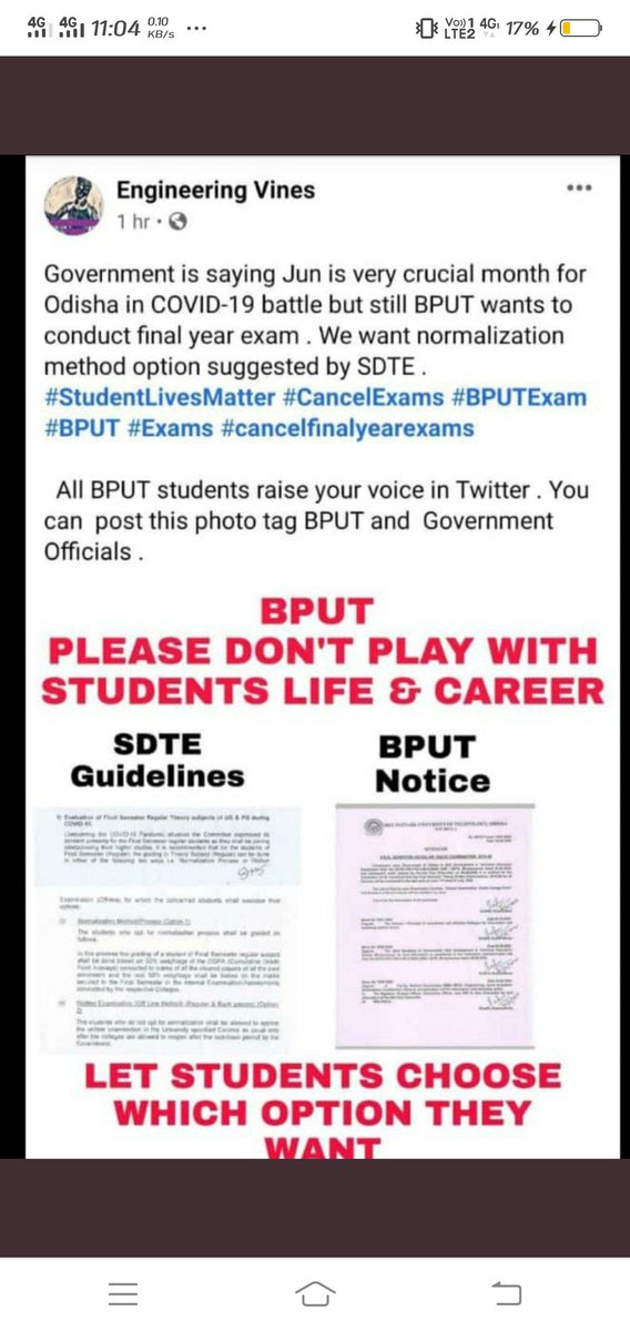 DheerajParida's tweet photo. Neither are we ur test kits nor are we upto set a new peak to the graph open the parliament first thn go fr opening colleges to conduct exam.... Guarantee my safety first thn think about my examination 
#bput 
#StudentLivesMatter #Students_want_reply
#BPUTstopcorona https://t.co/q4EPn9xnQq