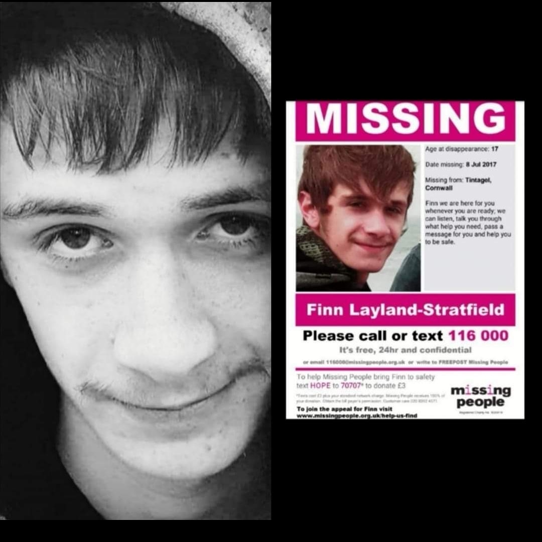 This is my son Finn who has been missing since July 2017, 2 years & 11 months ago. He was last seen in North Cornwall. Please help us to keep raising awareness in these difficult times & RT. Any info contact @missingpeople on 116000 #findfinn❤️#nevergiveup⚓