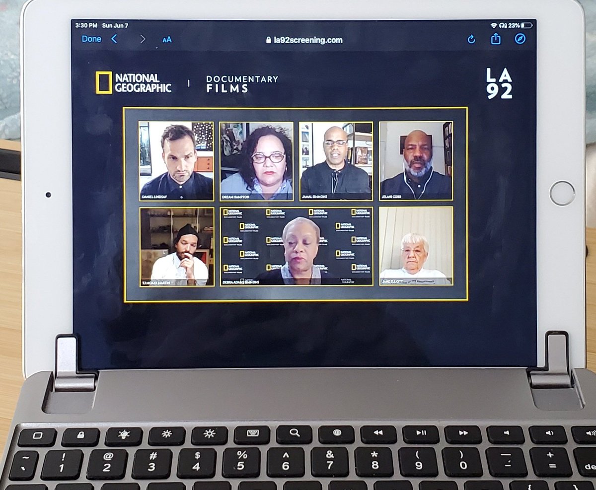 unibcarlson's tweet image. #LA92  excited to have had the chance to hear from Dream Hampton, Jelani Cobb, Jamal Simmons, TJ Martin and Daniel Lindsay #commit2change