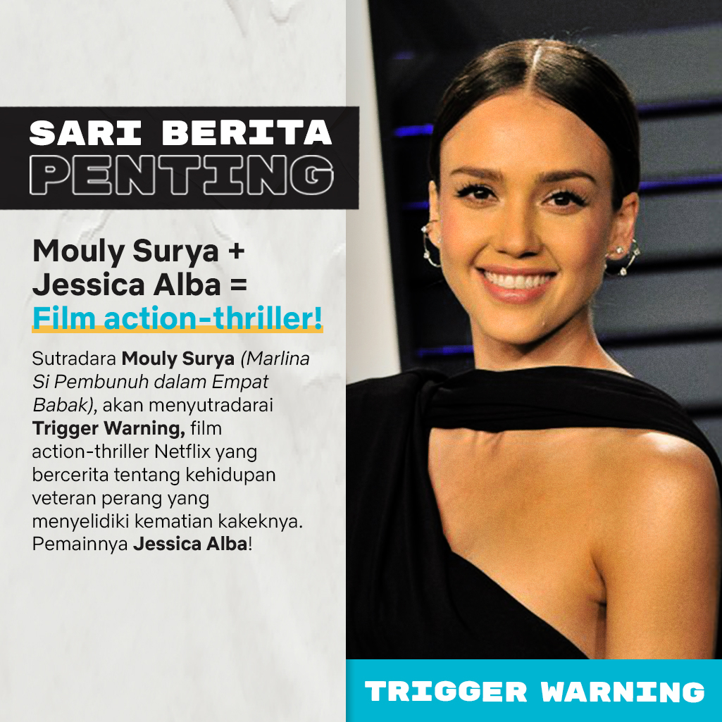 NetflixID's tweet photo. Mouly Surya + Jessica Alba = 😍😍😍 https://t.co/2i9Jl4cSBz