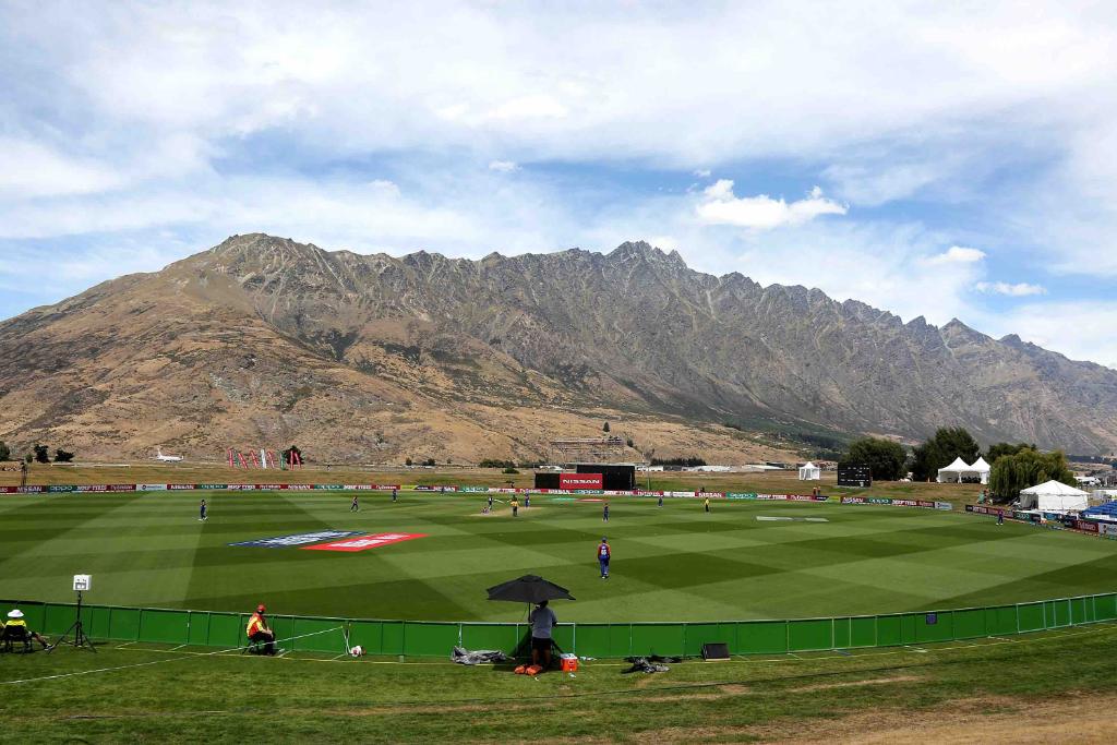 ICC's tweet photo. 🏔🏏

What a view 😍 https://t.co/YEzNYCoW9w