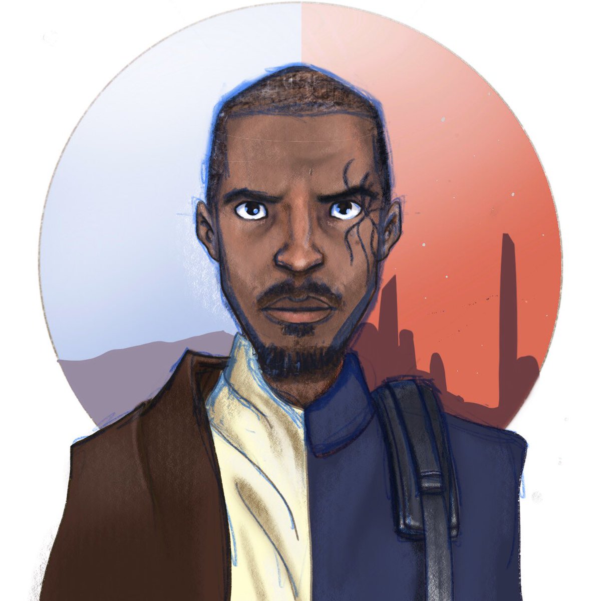 In honor of @ahmedbest‘s new show #JediTempleChallenge, here is the #KeleranBeq x #AchmedBeq fan art you are looking for! #StarWars #fanart