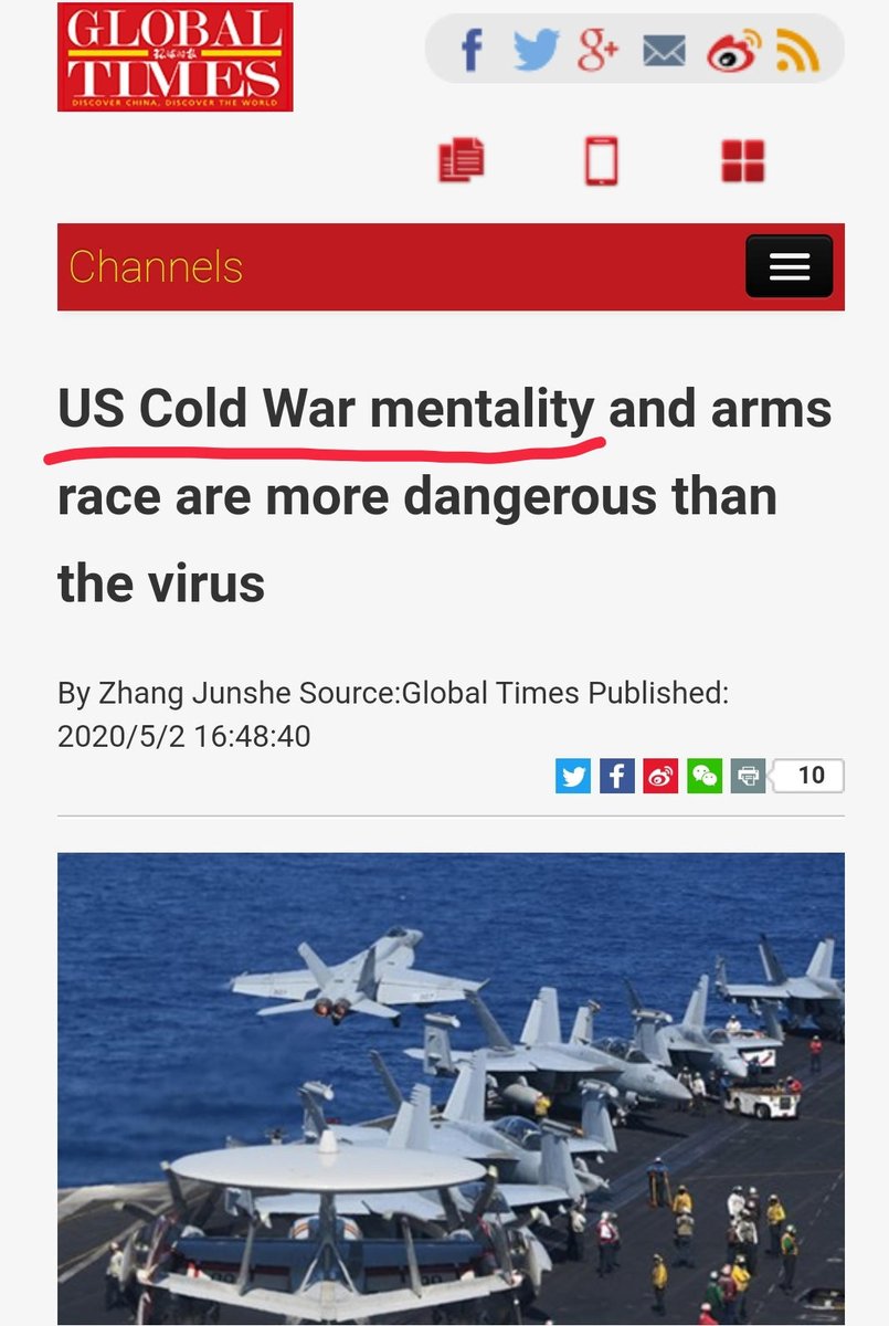 kevinbebak's tweet photo. 环球时报以及外交部经常指控美国持有根深蒂固的冷战思维

不过说实话，只有一个国家到处都放着包含「打胜仗」的标语

我学习心理学的时候学到了一个说法：I am my ultimate schema

意思是：我怎么样，我就以为所有人就这样；我怎么分析问题，我就以为所有人都这样分析问题

感觉这次也不例外 https://t.co/72wlstdpfx