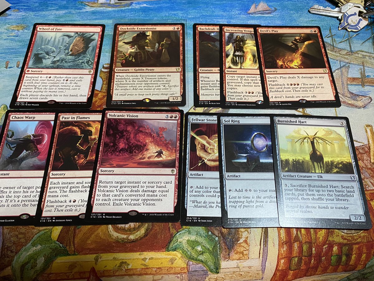 *Red EDH Starter Kit Giveaway*

Red won the poll! These cards are a quick jumpstart for any red EDH deck!

To enter:

Like this post
Retweet this post
Follow me

Subscribe to Cardboard Apothecary on youtube for a bonus entry! New content coming soon!

#MTG #edh #potiongiveaways