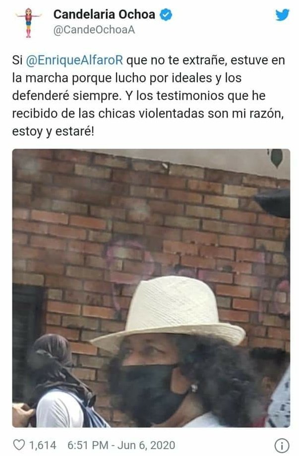 luisantgarcia's tweet image. No hay manera de justificar estar marchando y desestabilizando en horario laboral y en plena pandemia. 

Exijo la renuncia inmediata de esta funcionaria de la @SEGOB_mx y una investigación a fondo. 

Correspondería también que @lopezobrador_ se disculpe con @EnriqueAlfaroR.