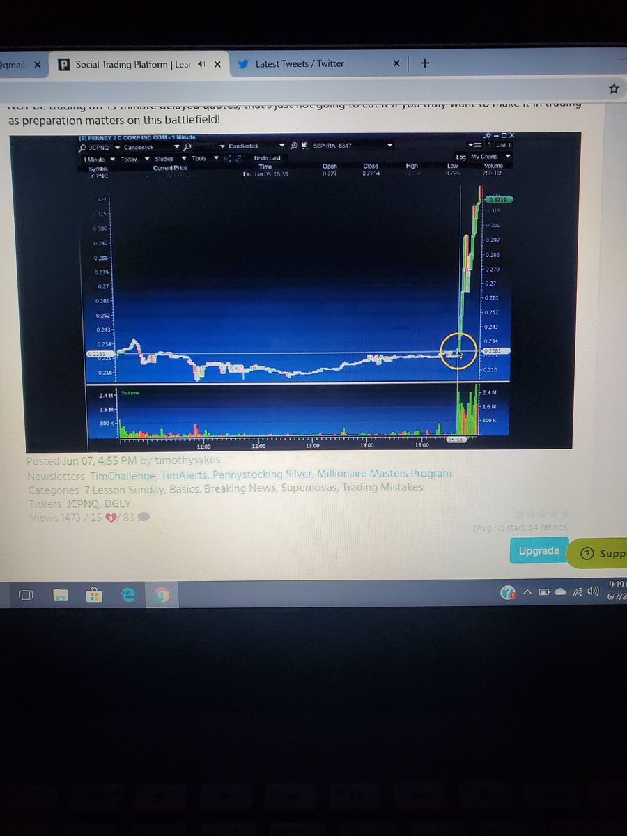 JeremySalas1978's tweet photo. Was a busy week for me last week and was only able to make 1 trade, but it was a good one on $TLSS made $109.00 profit.  I'm happy with that!  Studying now, and getting ready for the week! @timothysykes #studyhard #smallaccount #nodaysoff #singlescount https://t.co/EVafgX2wOn