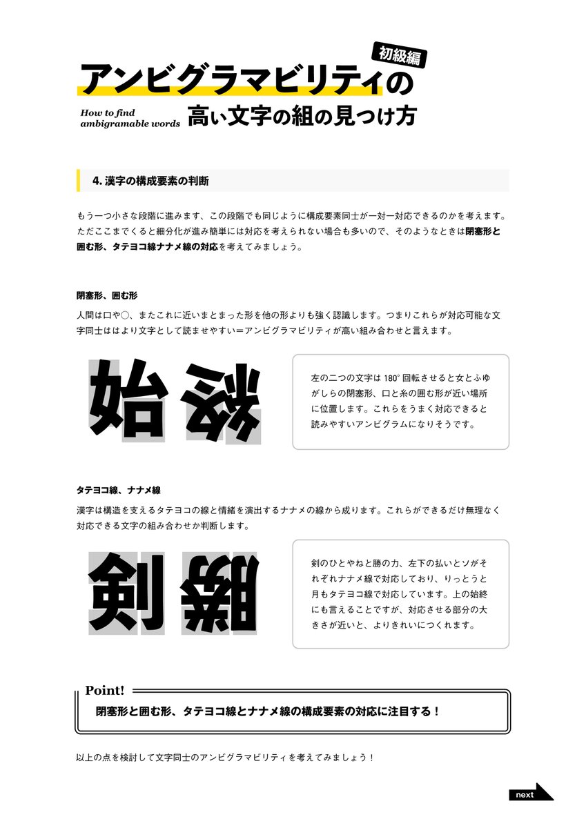 あらたかな ここにあげたのは自然なアンビグラムを見つける方法ですが 好きな文字で作るには対応づけを頑張る必要があります そちらについてはまた今度まとめたいと思います