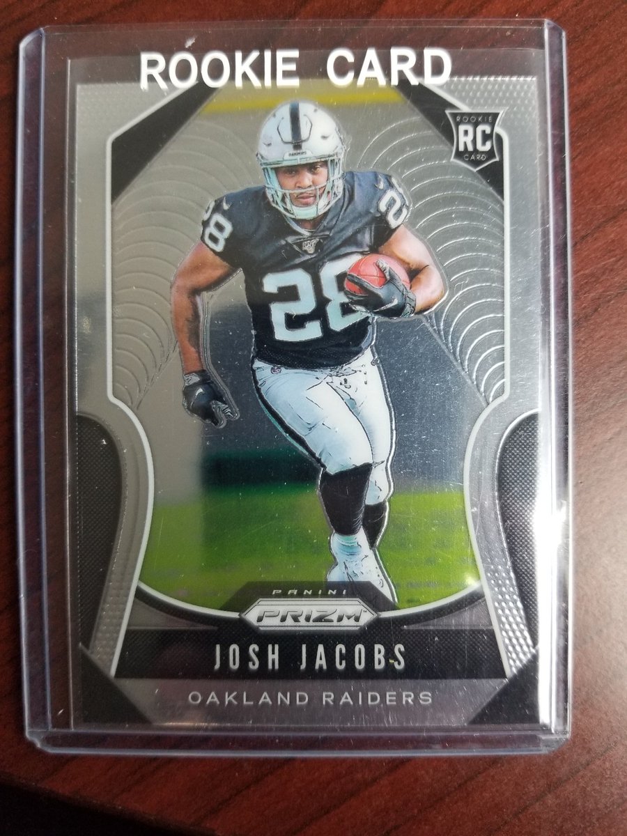 #GenerousJune Day 8

2019 Prizm Josh Jacobs RC

Every day in the month of June I'm giving a different card away. All you have to do to enter is follow me and retweet. Closes 10 pm est 6/8 winner will be selected 6/9 Good luck all

<a href="/Hobby_Connect/">Hobby Connection(Colton)</a>
<a href="/HobbyConnector/">The Hobby Connector ™</a>