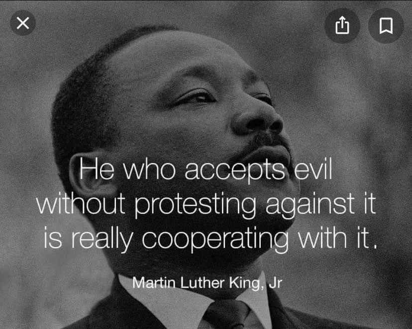 Nearly 2 weeks after George Floyd , but countless weeks and centuries of injustice towards our brothers and sisters of color ... We stand with you and will strive to ‘ be the change we wish to see in the world ‘ ! #BlackLivesMatter