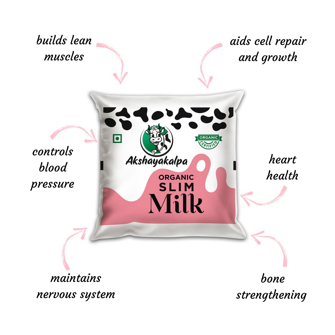 akshayakalpa's tweet photo. #Slimmilk, is a rich source of #protein and #calcium, good for building and maintaining lean muscle mass and maintaining overall nervous system function. What are you waiting for, grab a glass of #Akshayakalpa Slim Milk and give your health a boost! #akshayakalpaorganicdairy https://t.co/OfxLzIRwY3