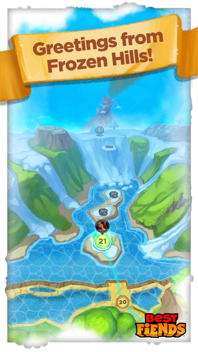 DandraClark's tweet photo. Gate Opened! Bring on the Frozen Hills in #BestFiends - Download FREE - https://t.co/0LeWFBVCNR via @bestfiends https://t.co/xGGQnX8fFI