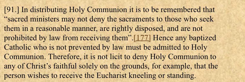 chuckhasluck_'s tweet photo. @Tradawg_ @TeawithTolkien Seconded, that’s no fun. Seeing the smallest fellow parishioners again the past few sundays has been a real joy. 

Don’t have a trench coat either, but there is Can. 912 and ¶ 91 of Redemptionis Sacramentum. https://t.co/tecTUWV2tt