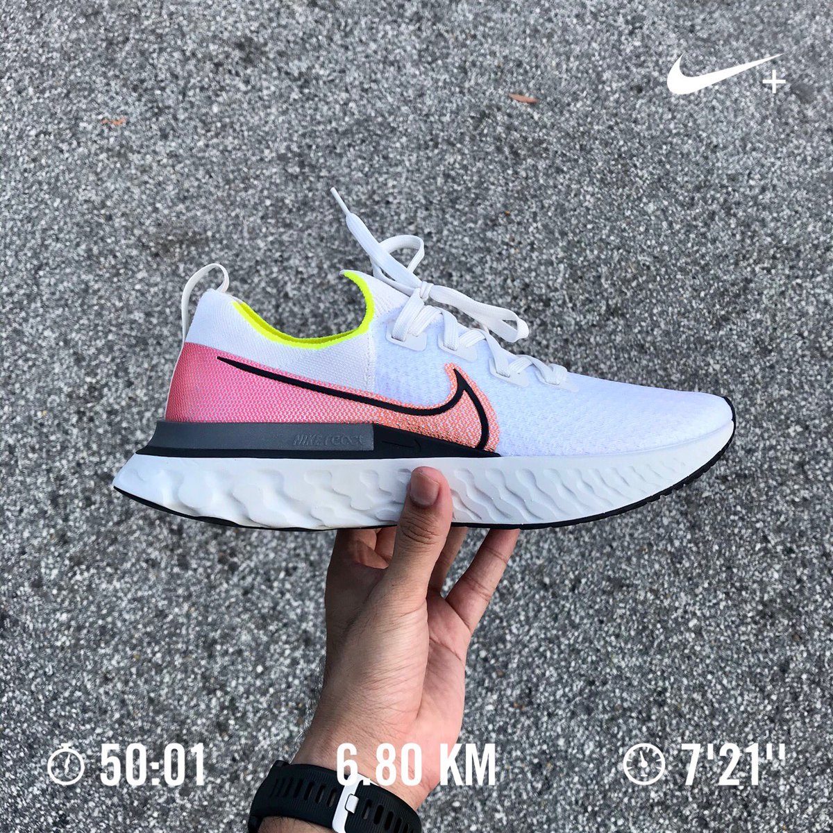 ajezzzzzzz's tweet image. Definitely for easy and long slow run. Kalau aku masuk ultra most probably aku akan pakai kasut ni. Begitulah. #InfinityReact #NikeRunning