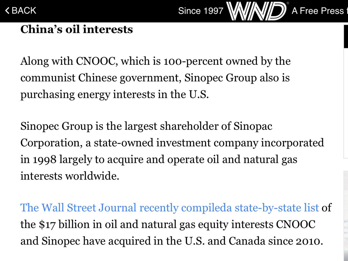 “CNOOC, Sinopec, China moving into Gulf of Mexico....” @POTUS  @GOPLeader