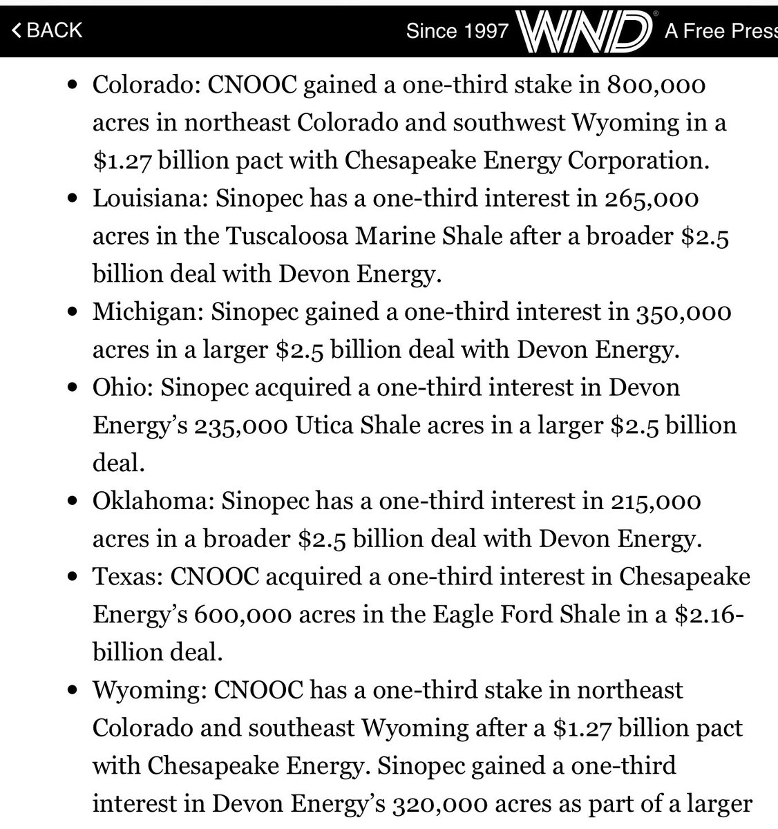 “CNOOC, Sinopec, China moving into Gulf of Mexico....” @POTUS  @GOPLeader