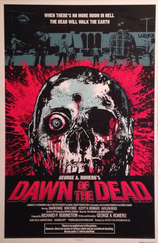 Sluts And Guts On Twitter Dawn Of The Dead 1978 By James Rheem Davis Movieposter