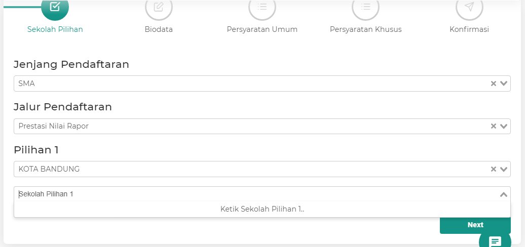 ijin bertanya <a href="/disdik_jabar/">Disdik Jabar | #TerdidikTerbaik</a> <a href="/PRFMnews/">Radio PRFM</a> ,
cara pengisian sekolah pilihan 1 memang harus diketik? apakah nanti datanya bisa sinkron mengingat tiap pendaftar bisa beda cara ketik nama sekolahnya.
