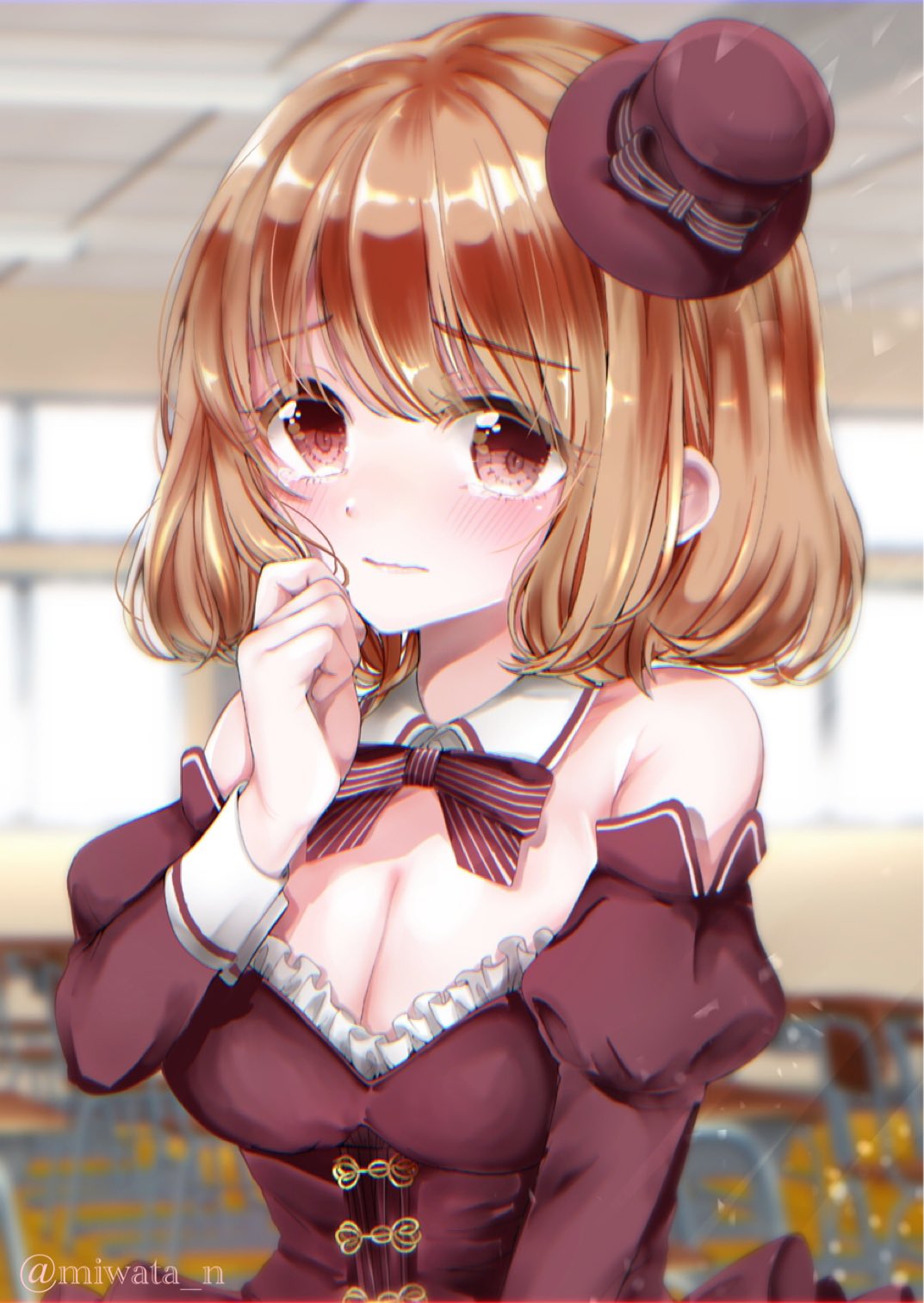 コメこめ お題箱より のうコメのショコラの服を着た柔風小凪 です のうコメ 柔風小凪