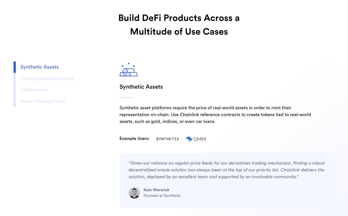 Tokenized real world assets on #Ethereum can be combined with other #DeFi protocols like Money Legos creating even more powerful applications and use cases 

The future for #DeFi has never looked brighter 🕊
defi.chain.link